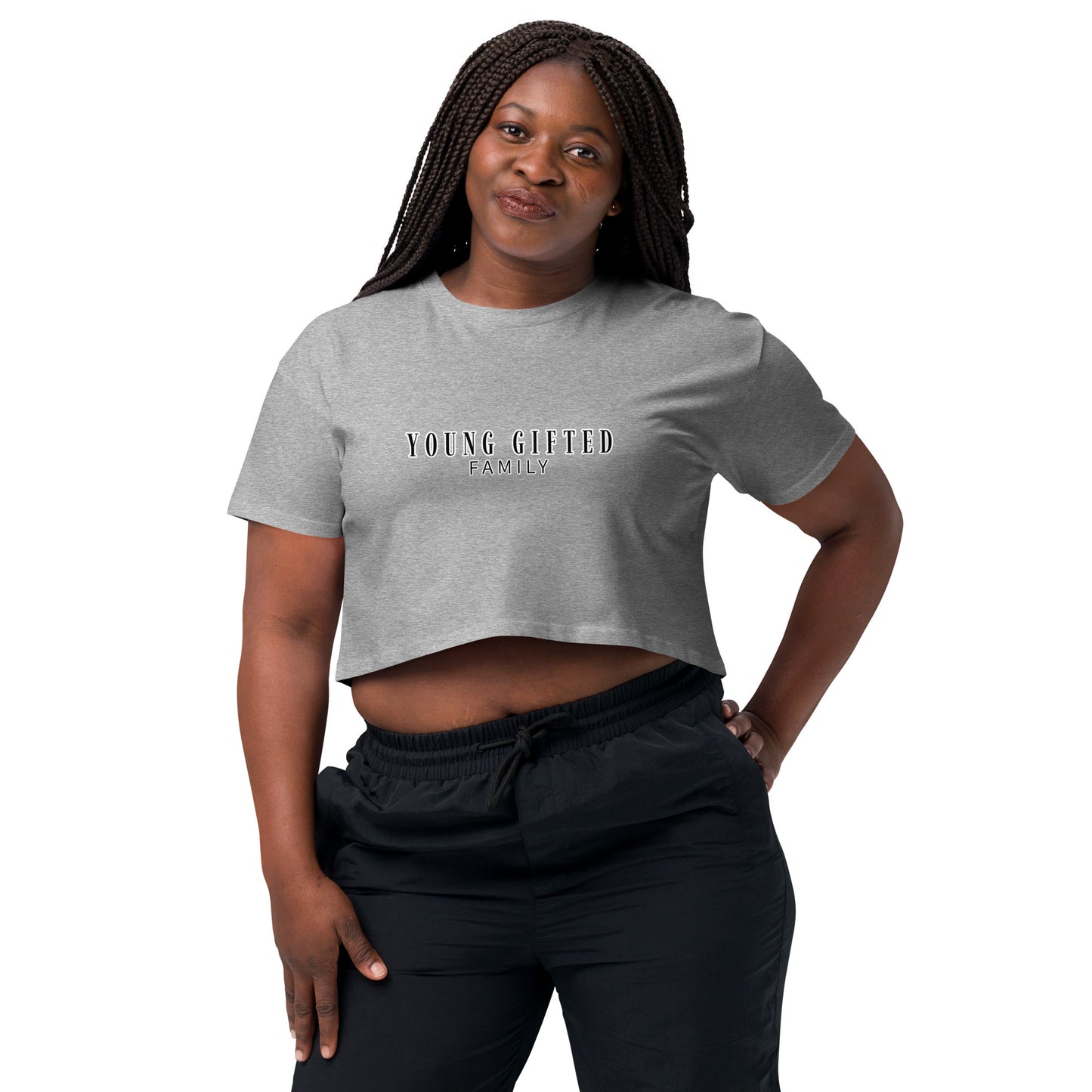 “Young Gifted Family” Women’s Crop Top