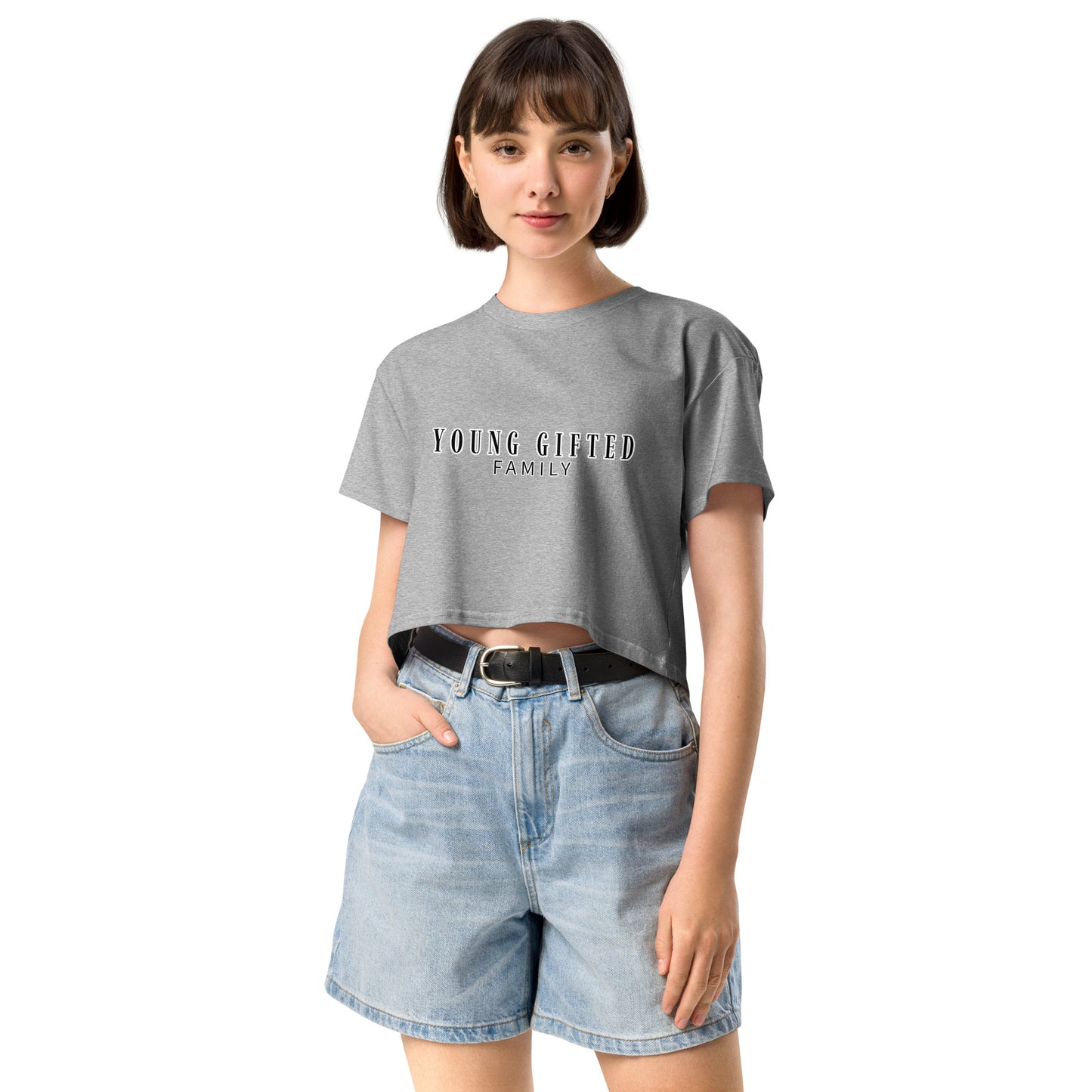 “Young Gifted Family” Women’s Crop Top