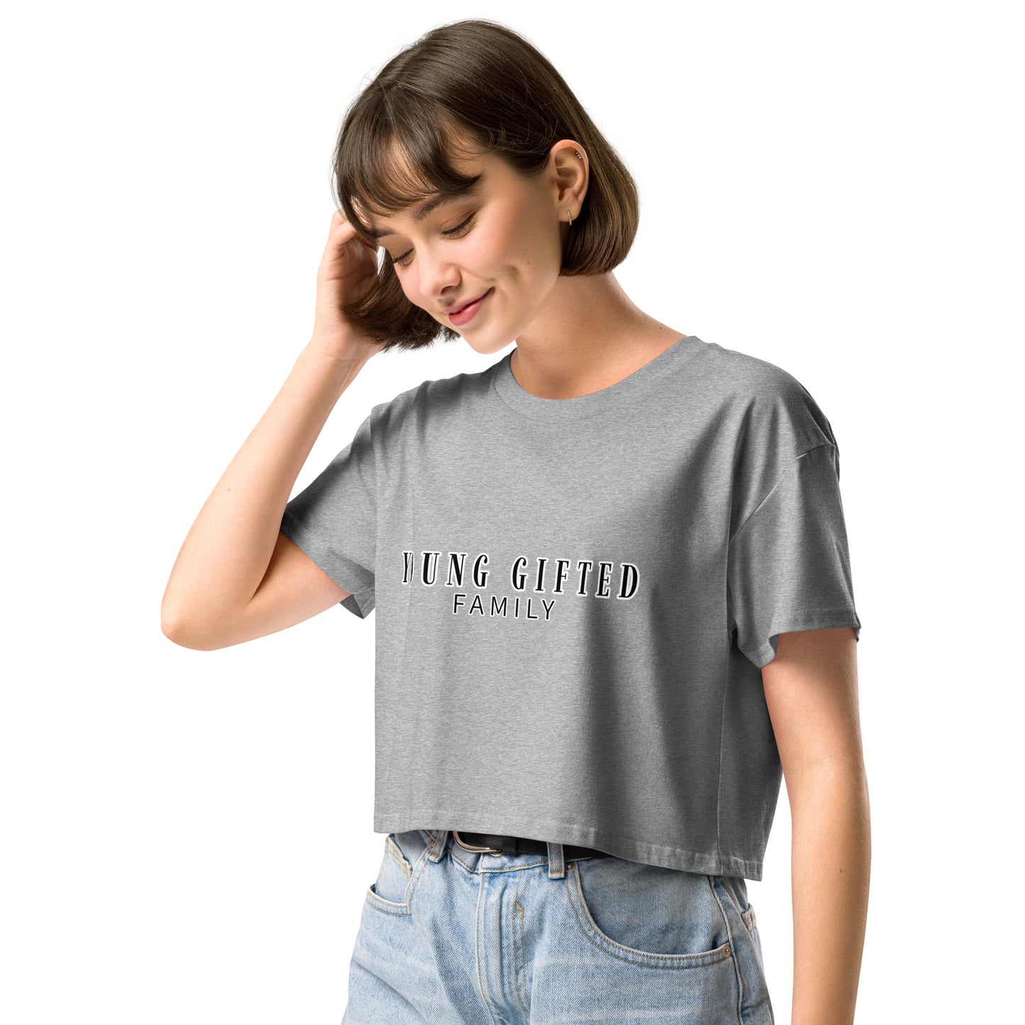 “Young Gifted Family” Women’s Crop Top