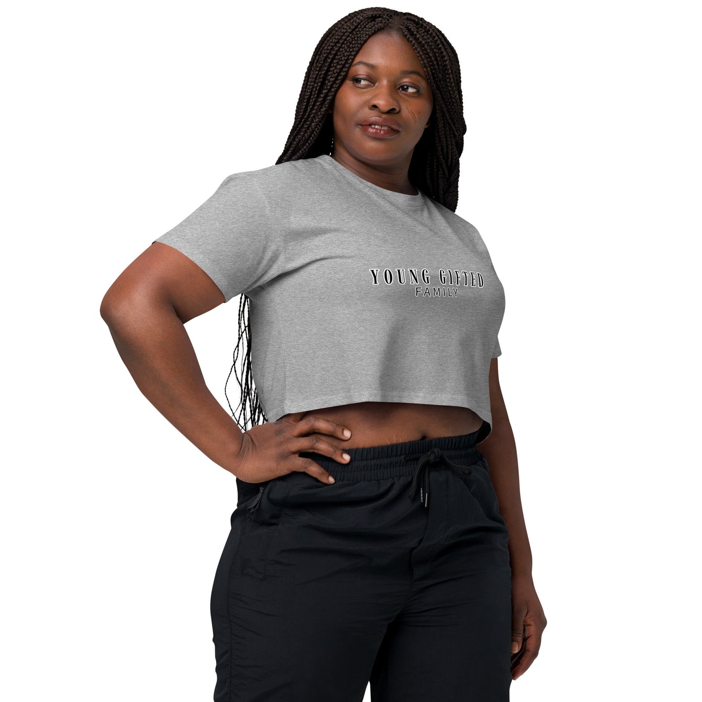 “Young Gifted Family” Women’s Crop Top