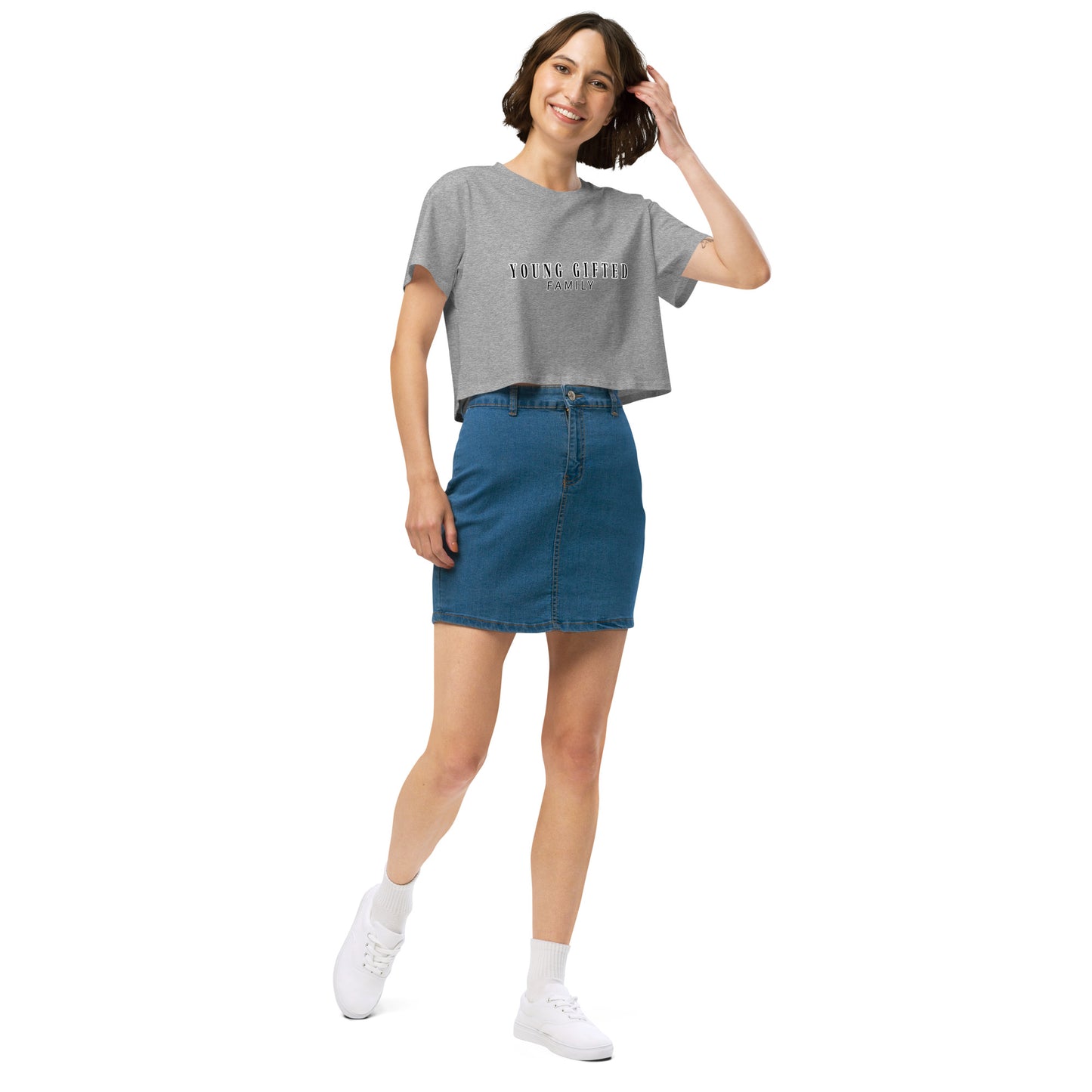 “Young Gifted Family” Women’s Crop Top