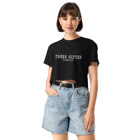 “Young Gifted Family” Women’s Crop Top