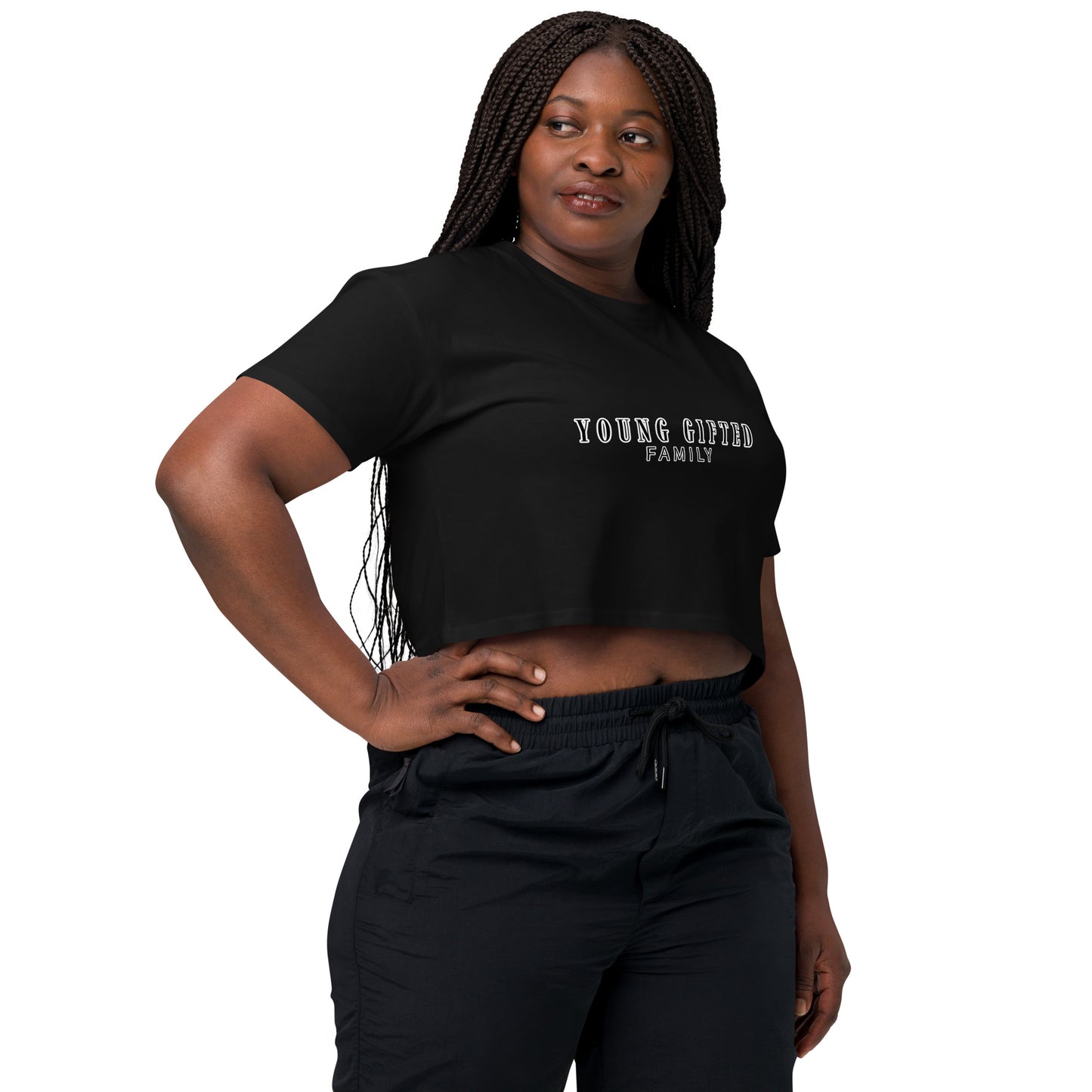 “Young Gifted Family” Women’s Crop Top