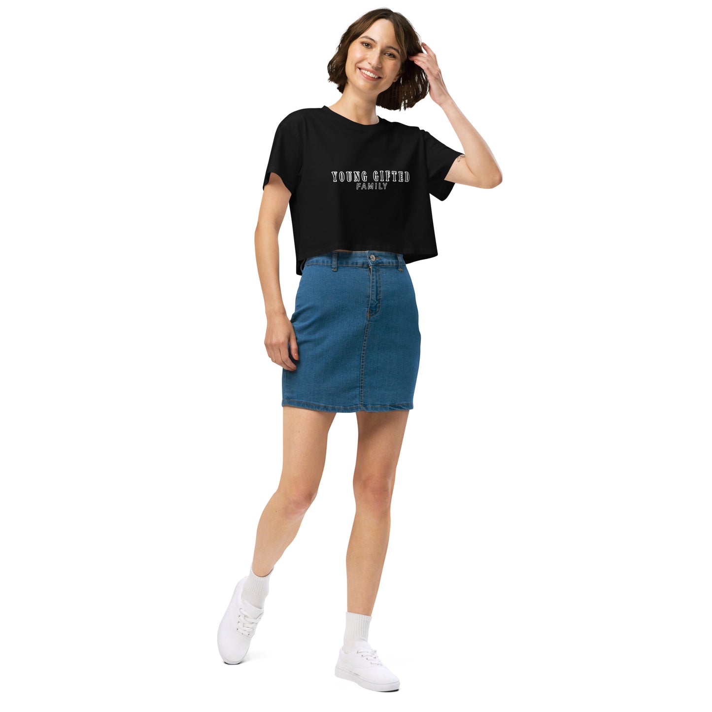 “Young Gifted Family” Women’s Crop Top