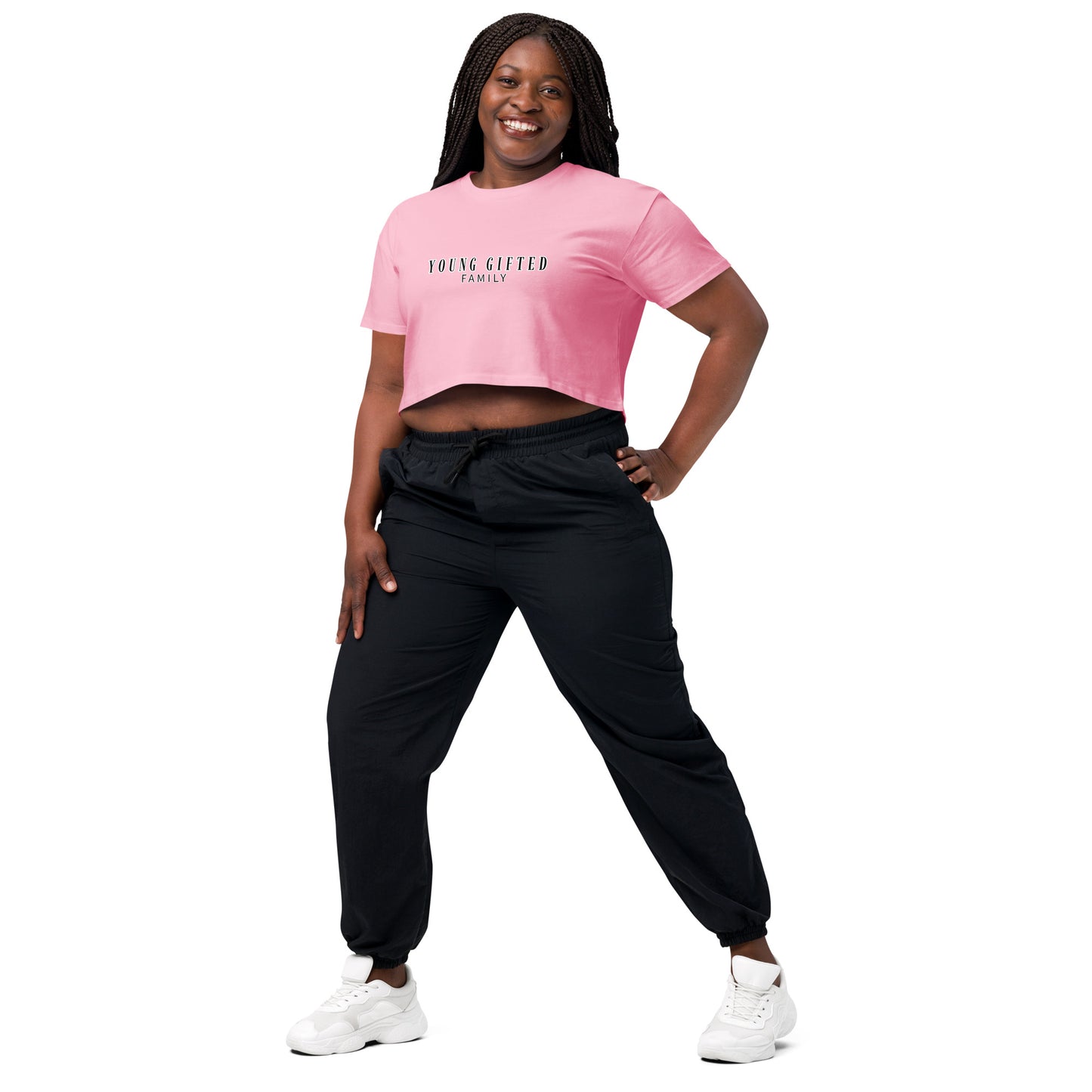 “Young Gifted Family” Women’s Crop Top