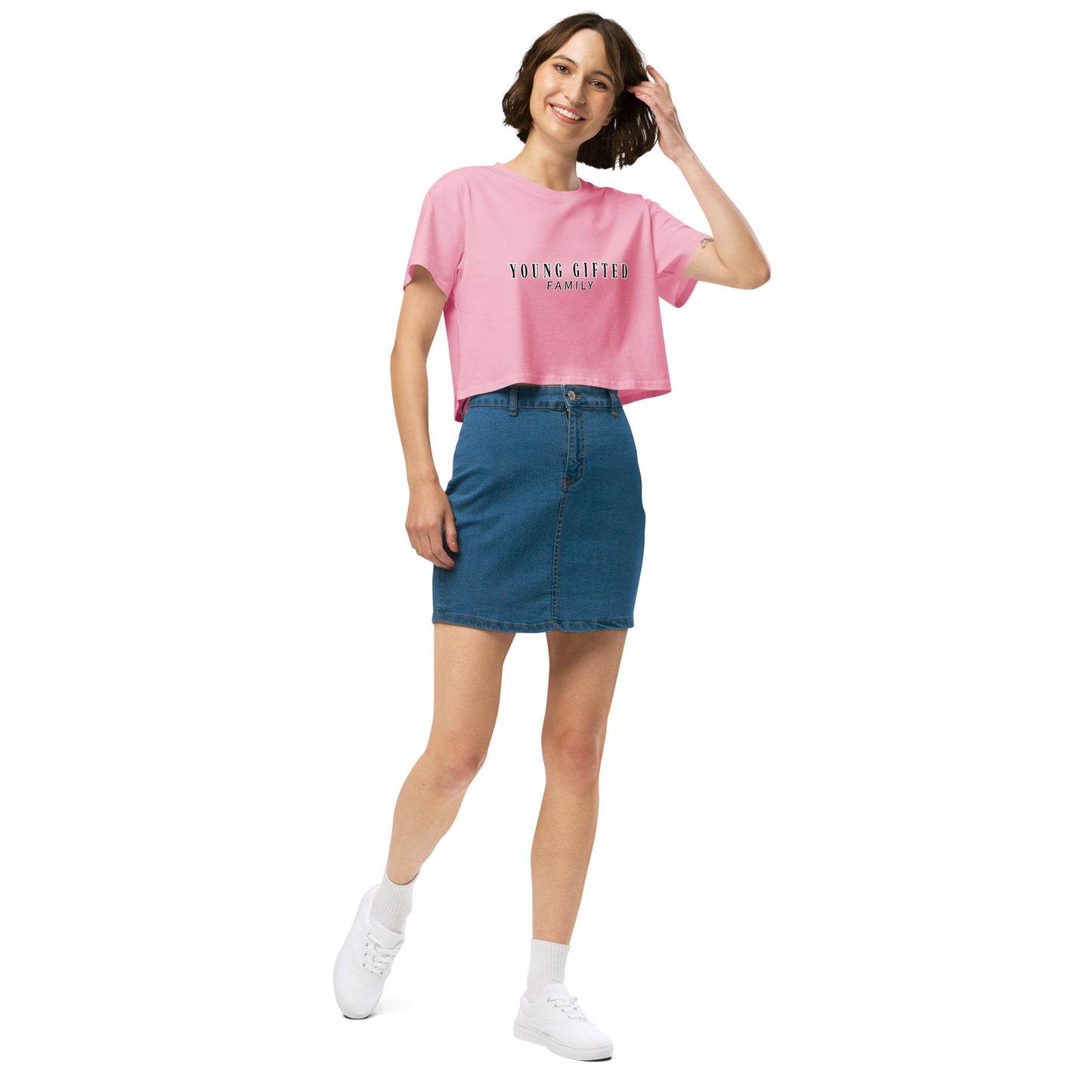 “Young Gifted Family” Women’s Crop Top