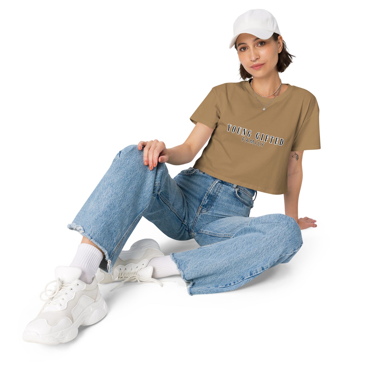 “Young Gifted Family” Women’s Crop Top