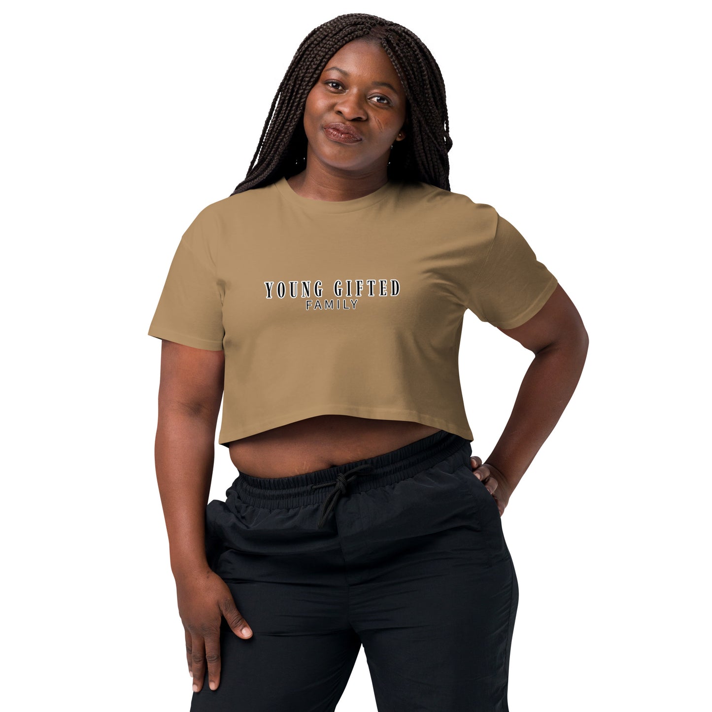 “Young Gifted Family” Women’s Crop Top