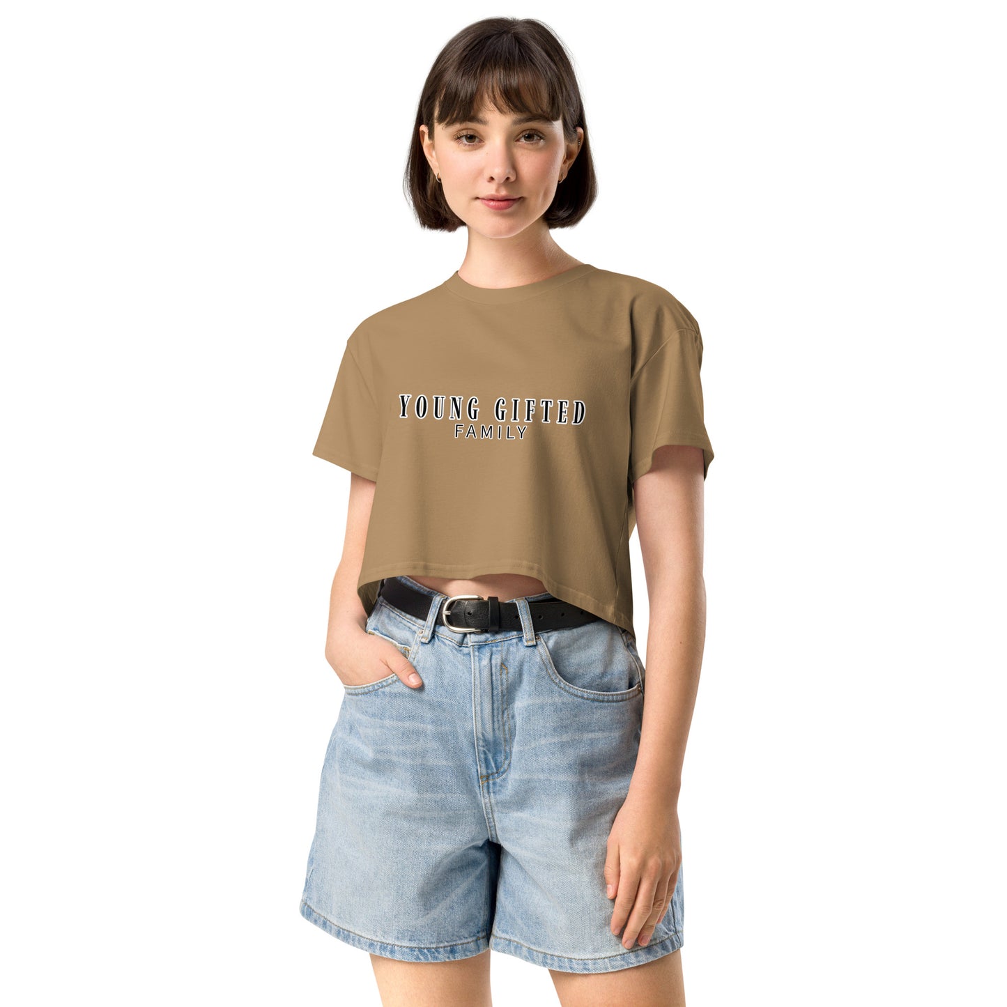 “Young Gifted Family” Women’s Crop Top