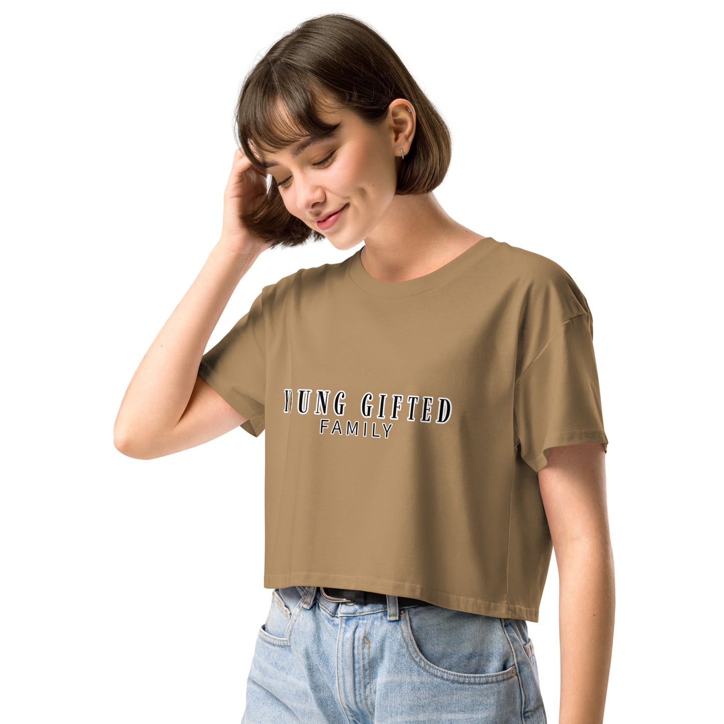 “Young Gifted Family” Women’s Crop Top