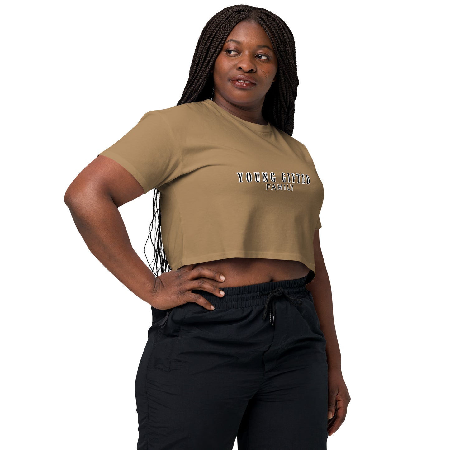 “Young Gifted Family” Women’s Crop Top