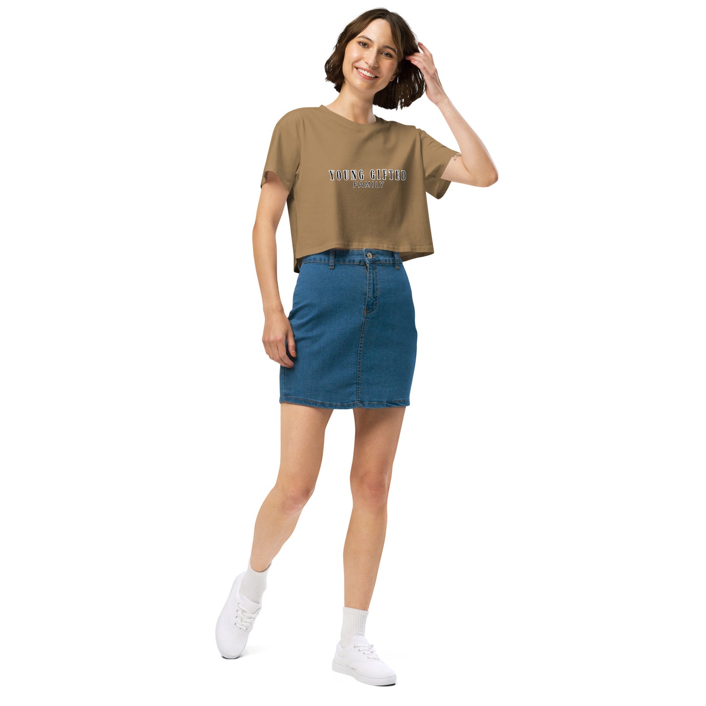 “Young Gifted Family” Women’s Crop Top