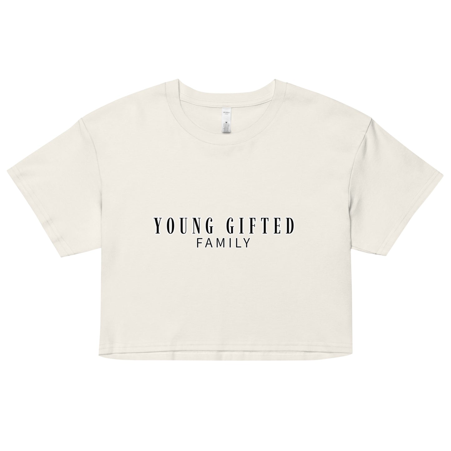 “Young Gifted Family” Women’s Crop Top