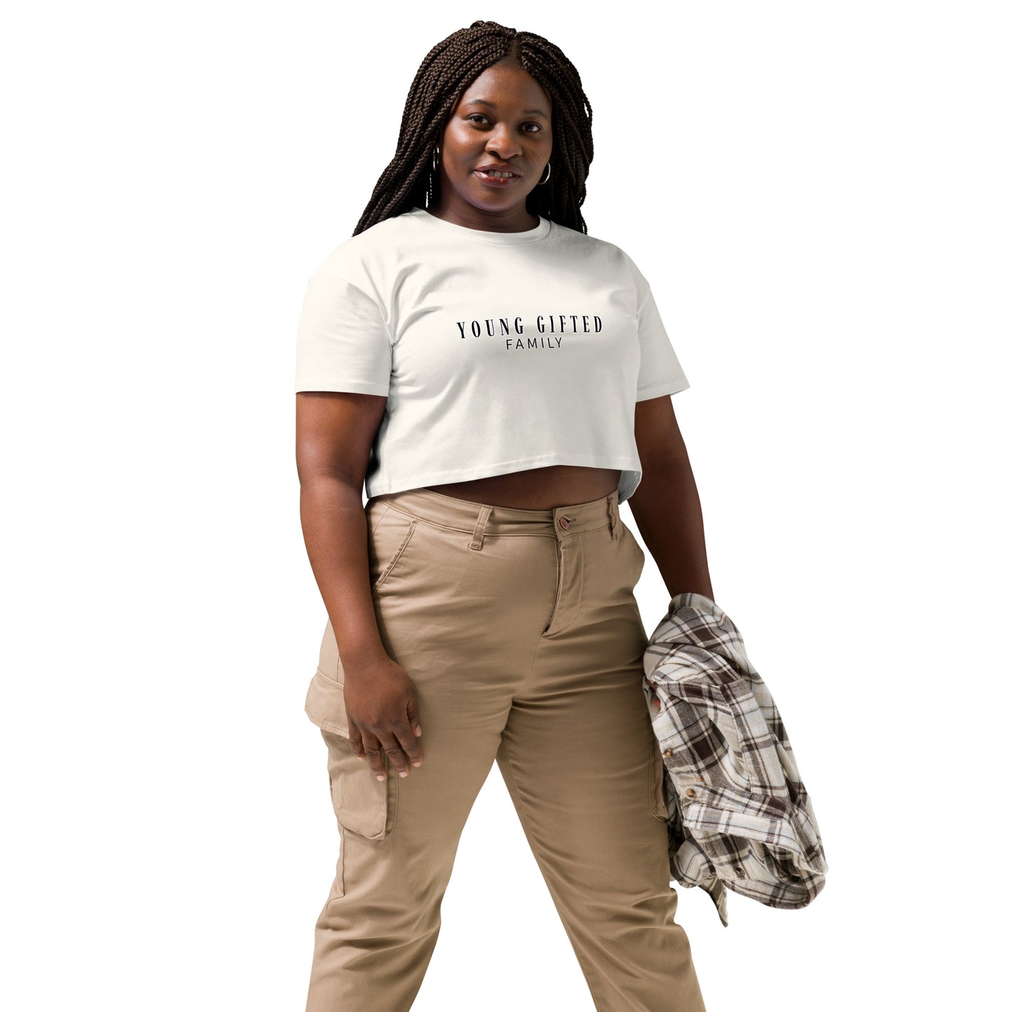 “Young Gifted Family” Women’s Crop Top