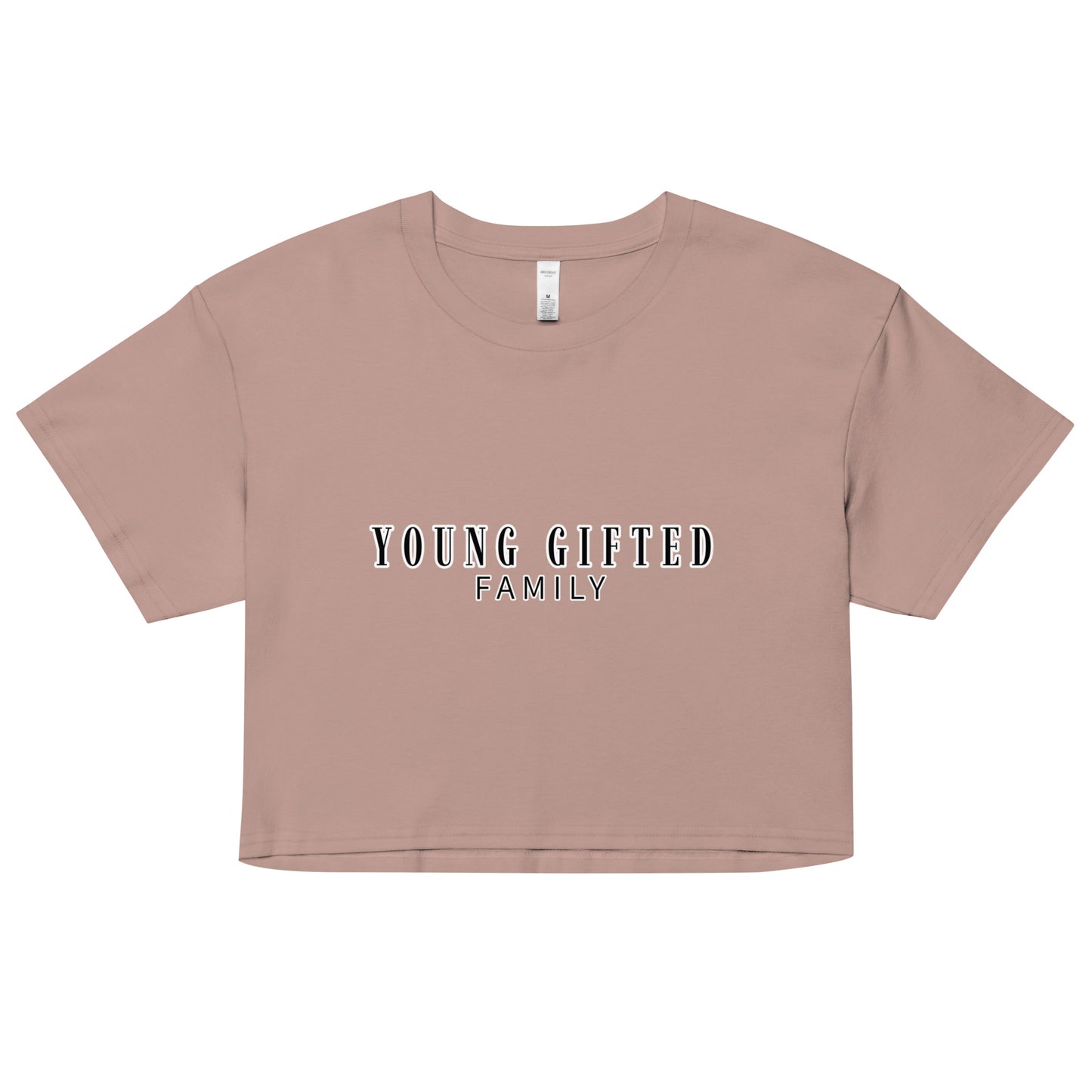 “Young Gifted Family” Women’s Crop Top