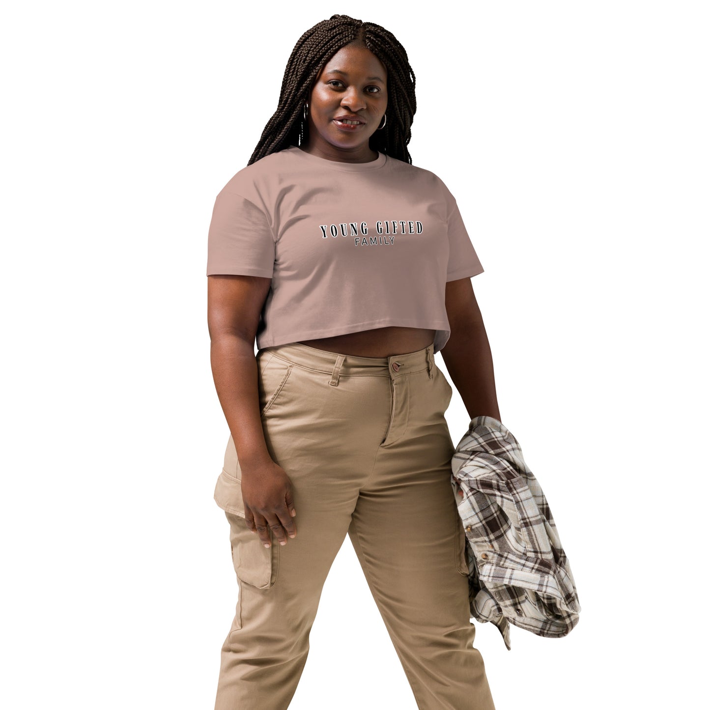 “Young Gifted Family” Women’s Crop Top