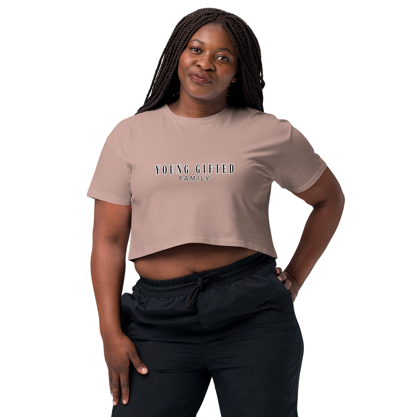 “Young Gifted Family” Women’s Crop Top