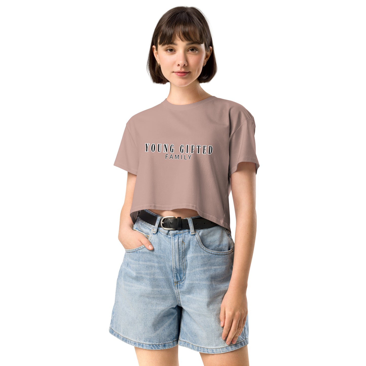 “Young Gifted Family” Women’s Crop Top