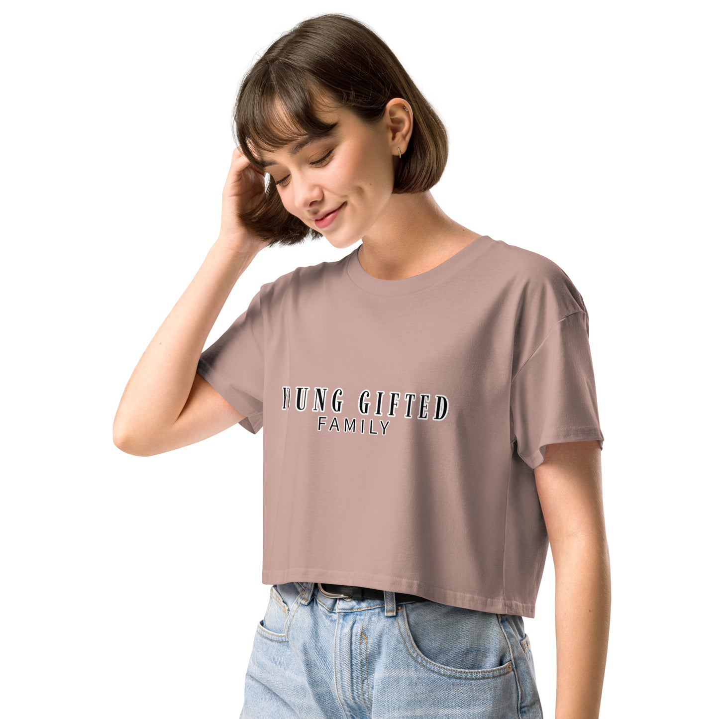 “Young Gifted Family” Women’s Crop Top