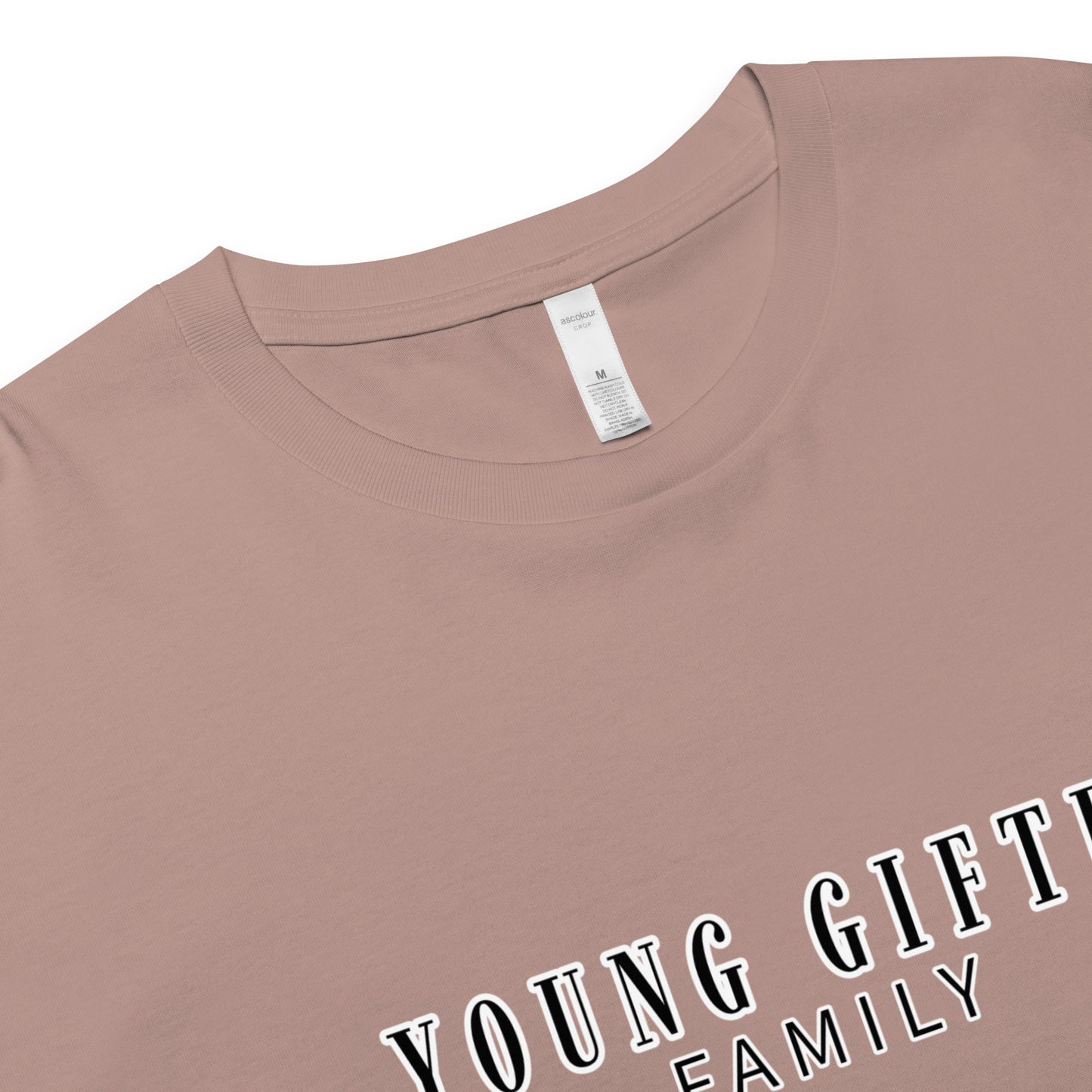 “Young Gifted Family” Women’s Crop Top