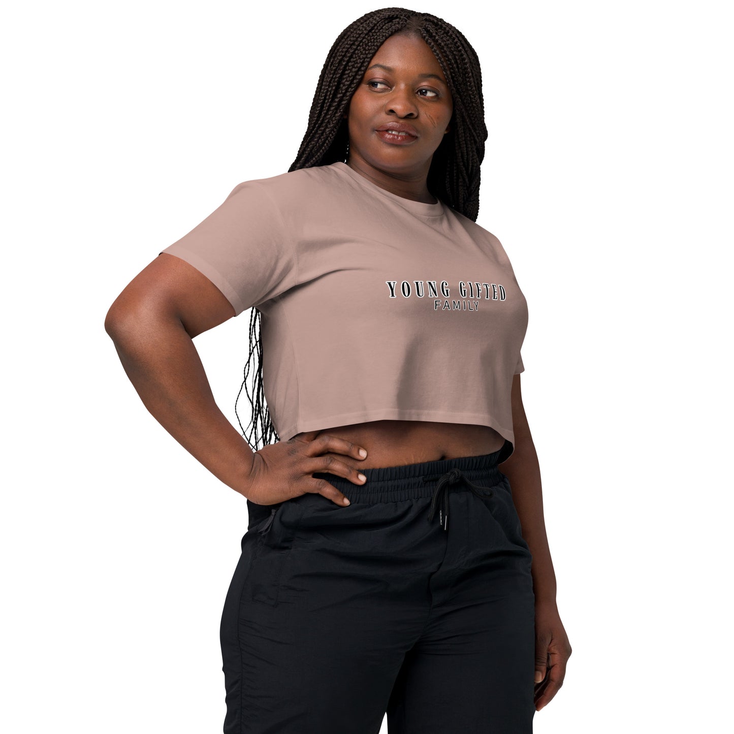 “Young Gifted Family” Women’s Crop Top