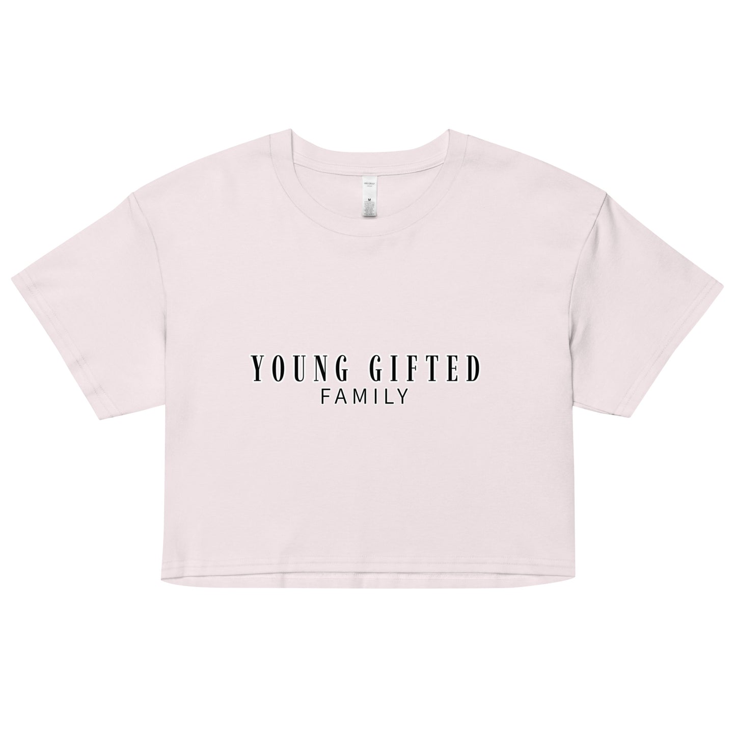 “Young Gifted Family” Women’s Crop Top