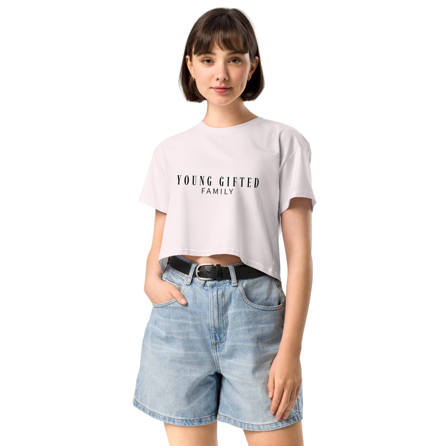 “Young Gifted Family” Women’s Crop Top