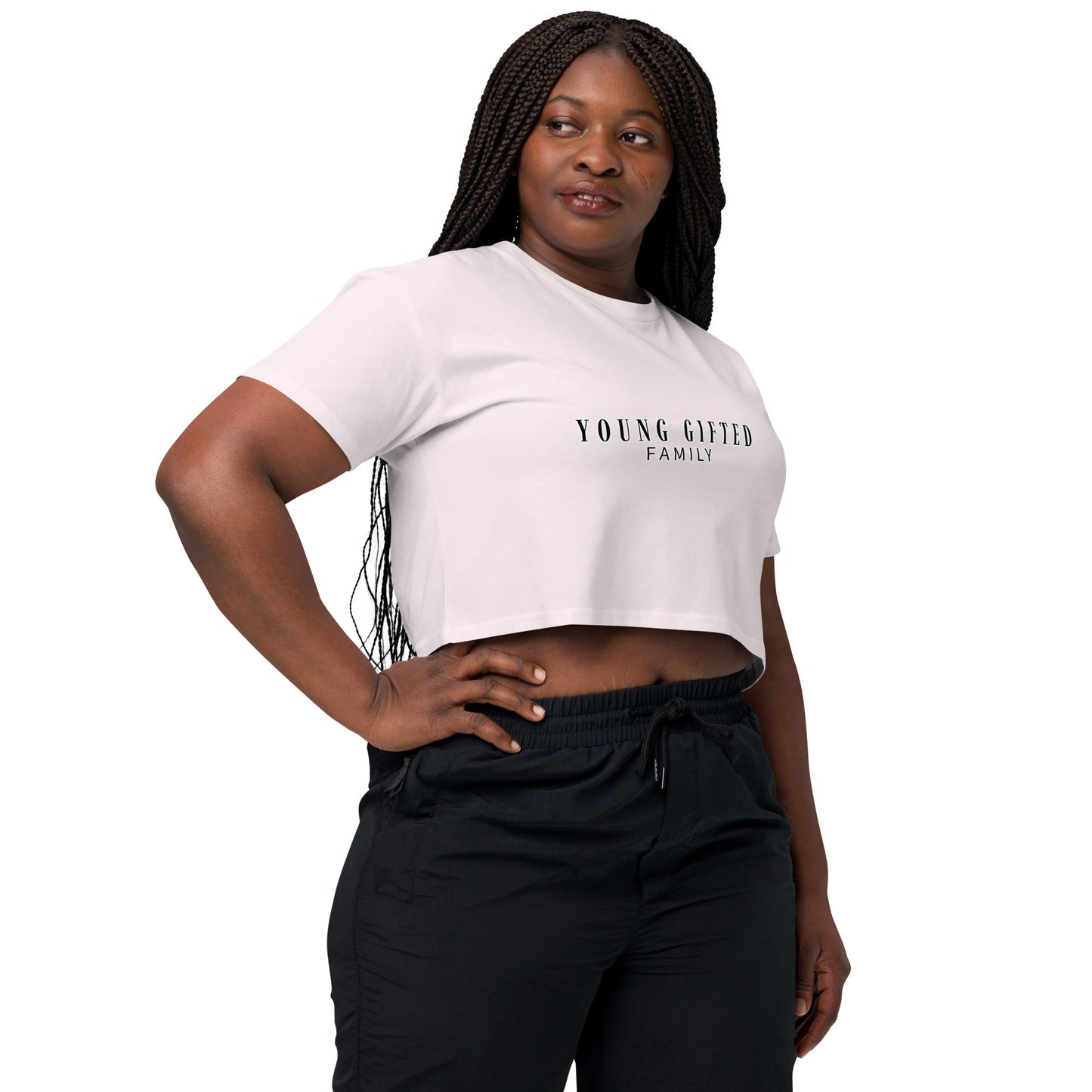 “Young Gifted Family” Women’s Crop Top