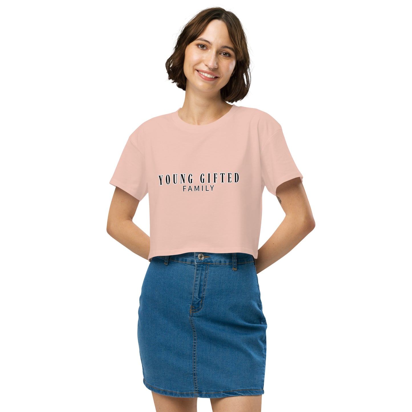 “Young Gifted Family” Women’s Crop Top