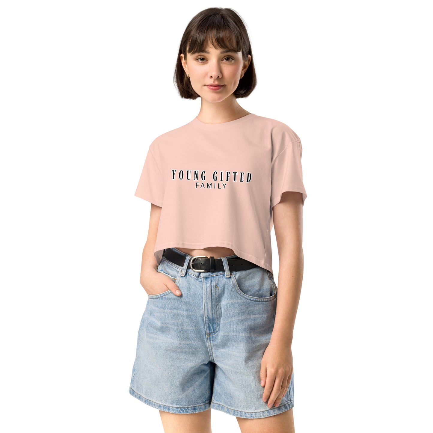 “Young Gifted Family” Women’s Crop Top