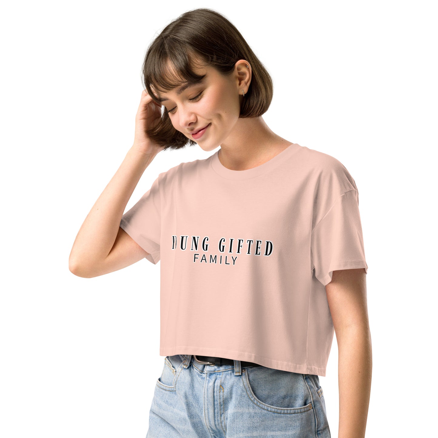 “Young Gifted Family” Women’s Crop Top