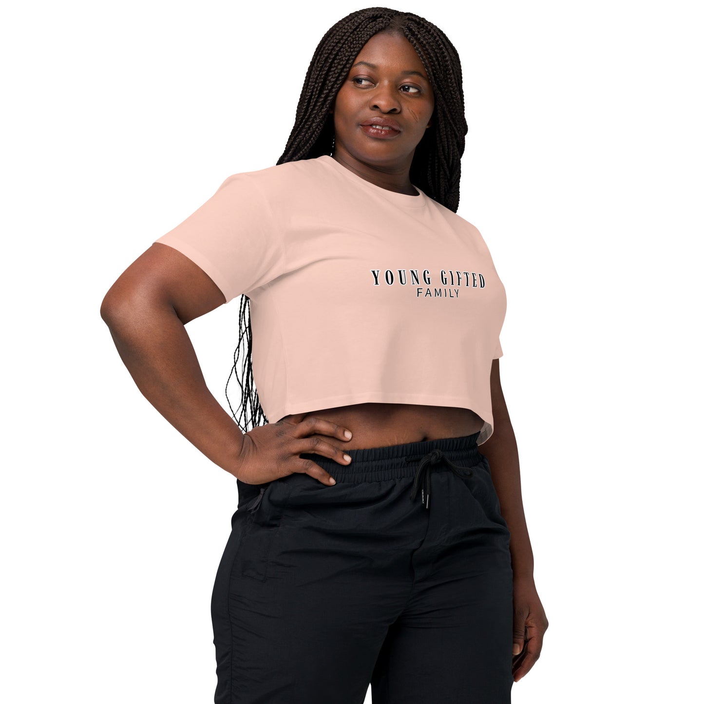 “Young Gifted Family” Women’s Crop Top