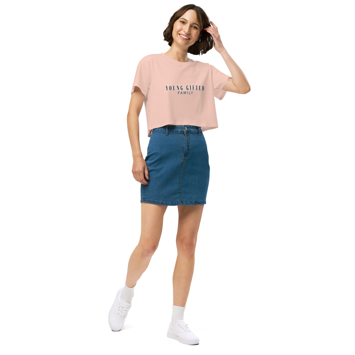 “Young Gifted Family” Women’s Crop Top