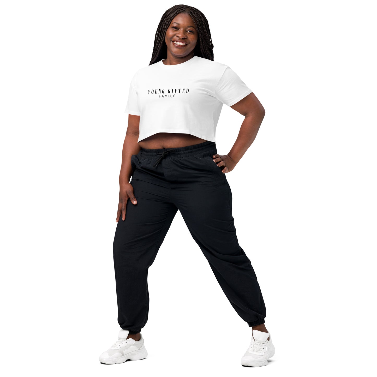 “Young Gifted Family” Women’s Crop Top