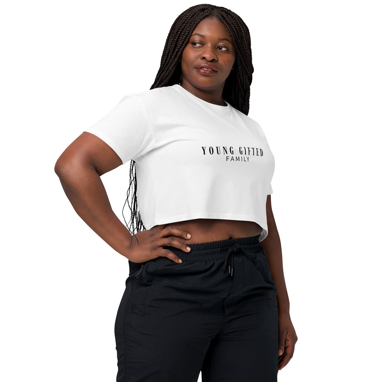 “Young Gifted Family” Women’s Crop Top