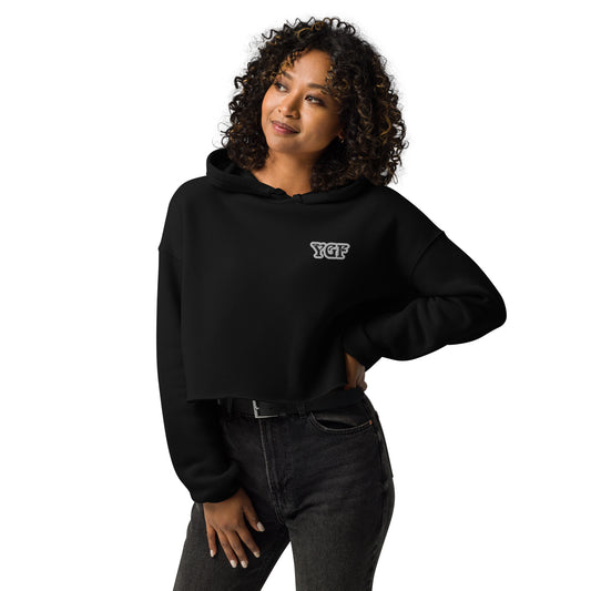 Women's YGF Embroidered Crop Hoodie