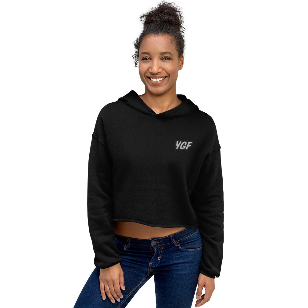 Women's YGF Embroidered Crop Hoodie