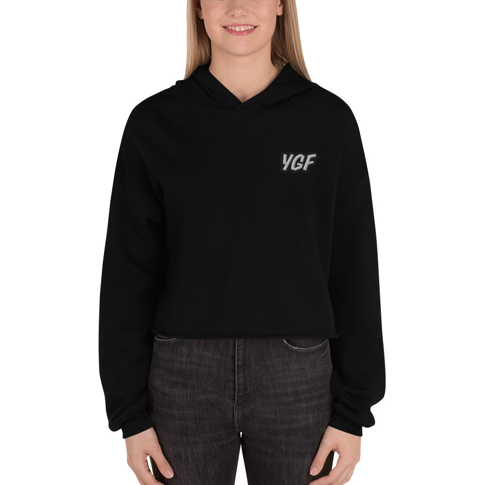 Women's YGF Embroidered Crop Hoodie