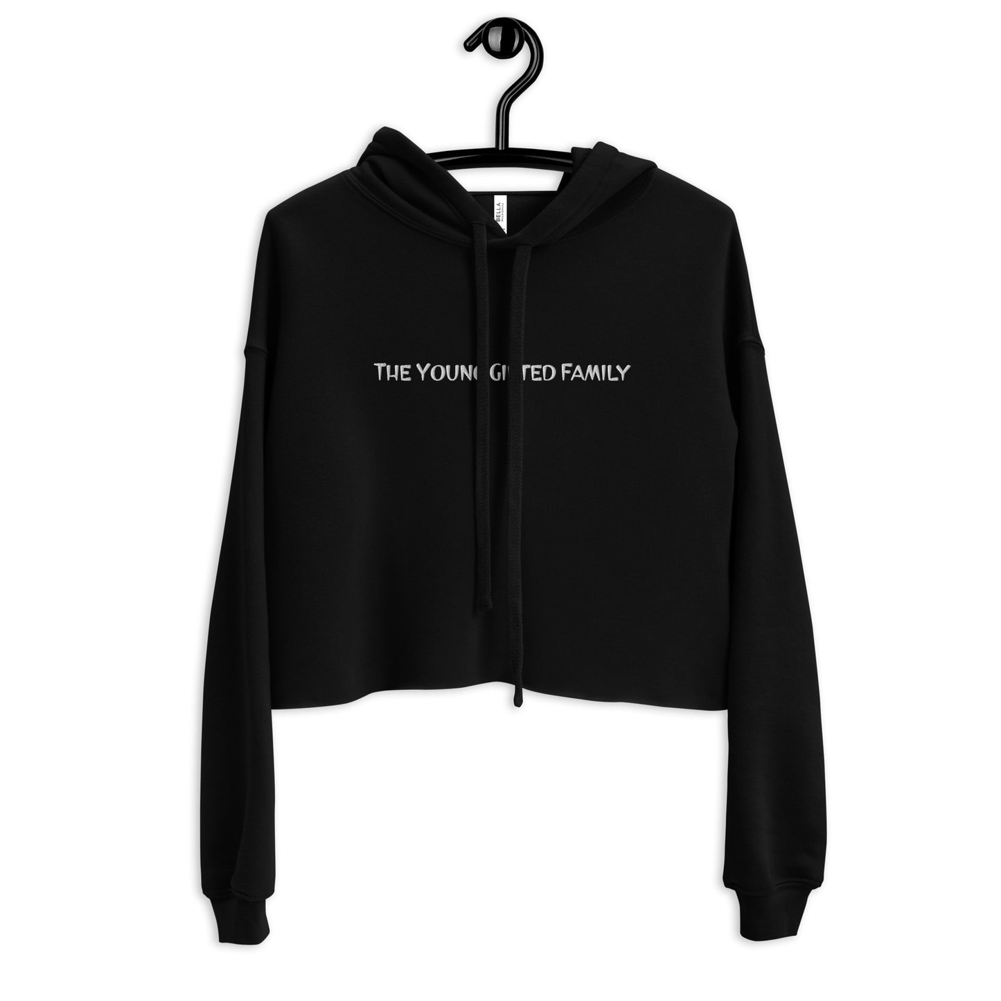 The Young Gifted Family Embroidered Women’s Crop Hoodie