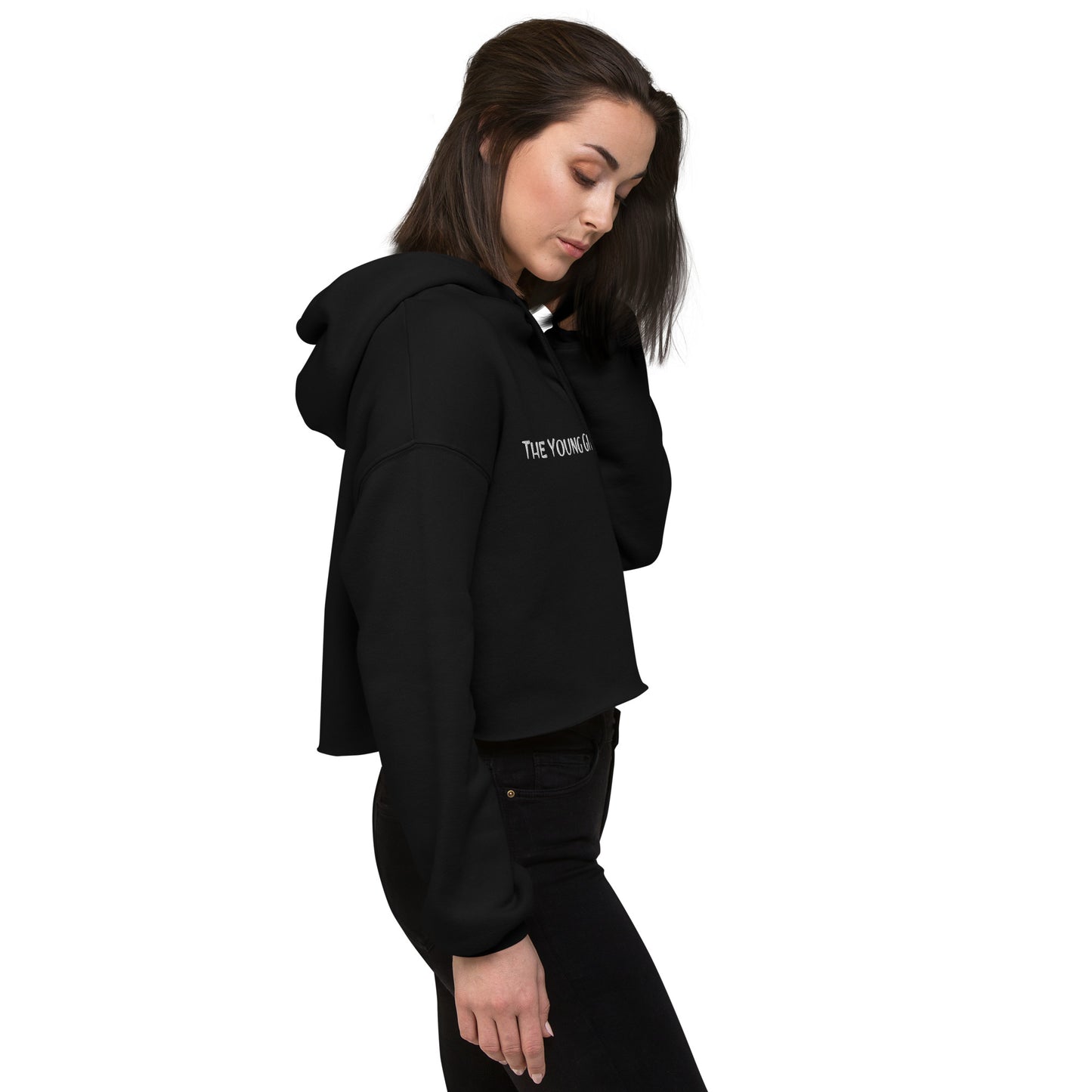 The Young Gifted Family Embroidered Women’s Crop Hoodie