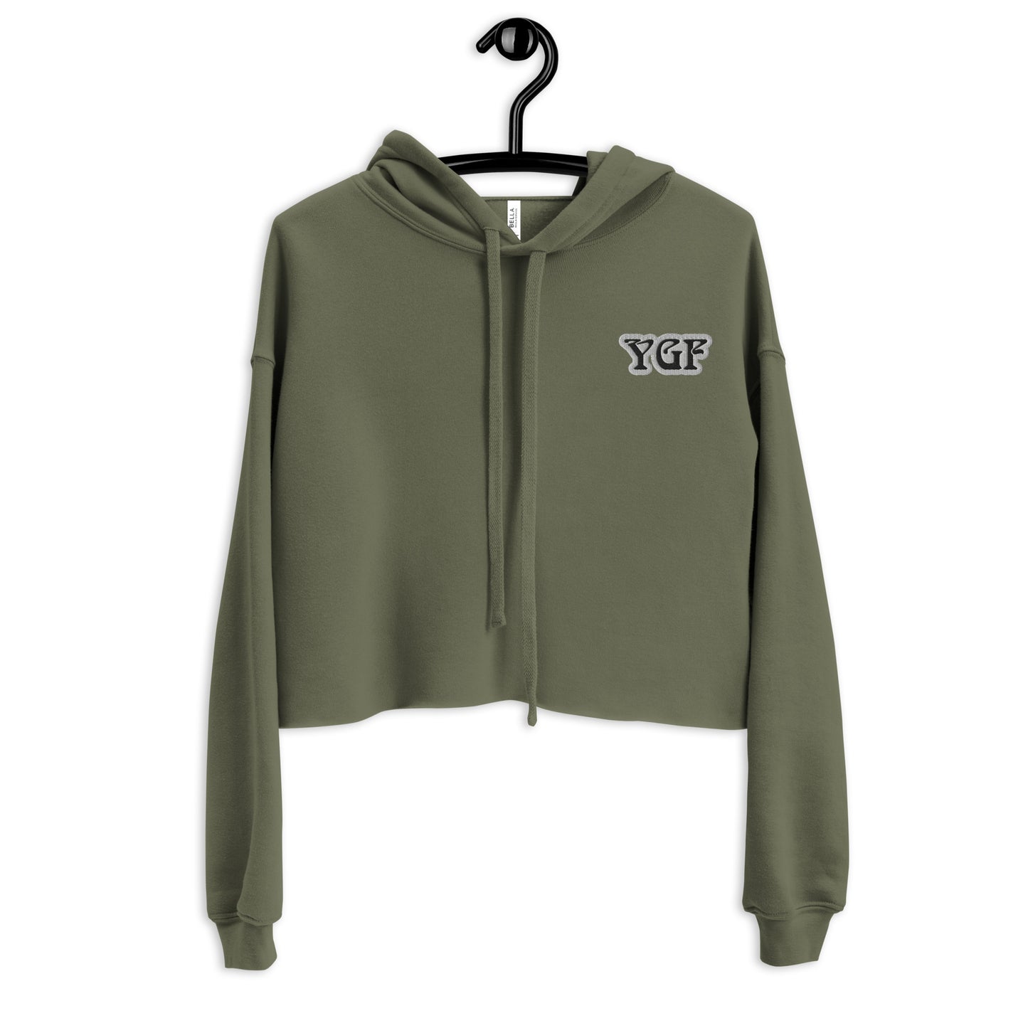 Women's YGF Embroidered Crop Hoodie