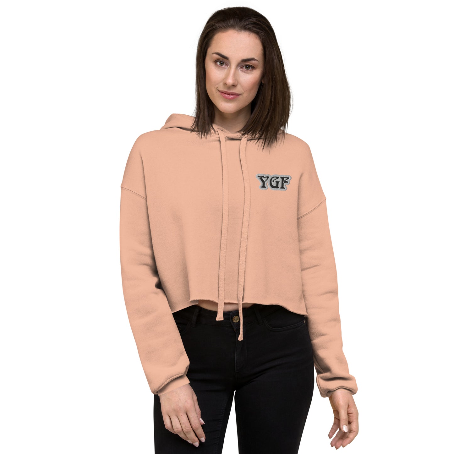 Women's YGF Embroidered Crop Hoodie