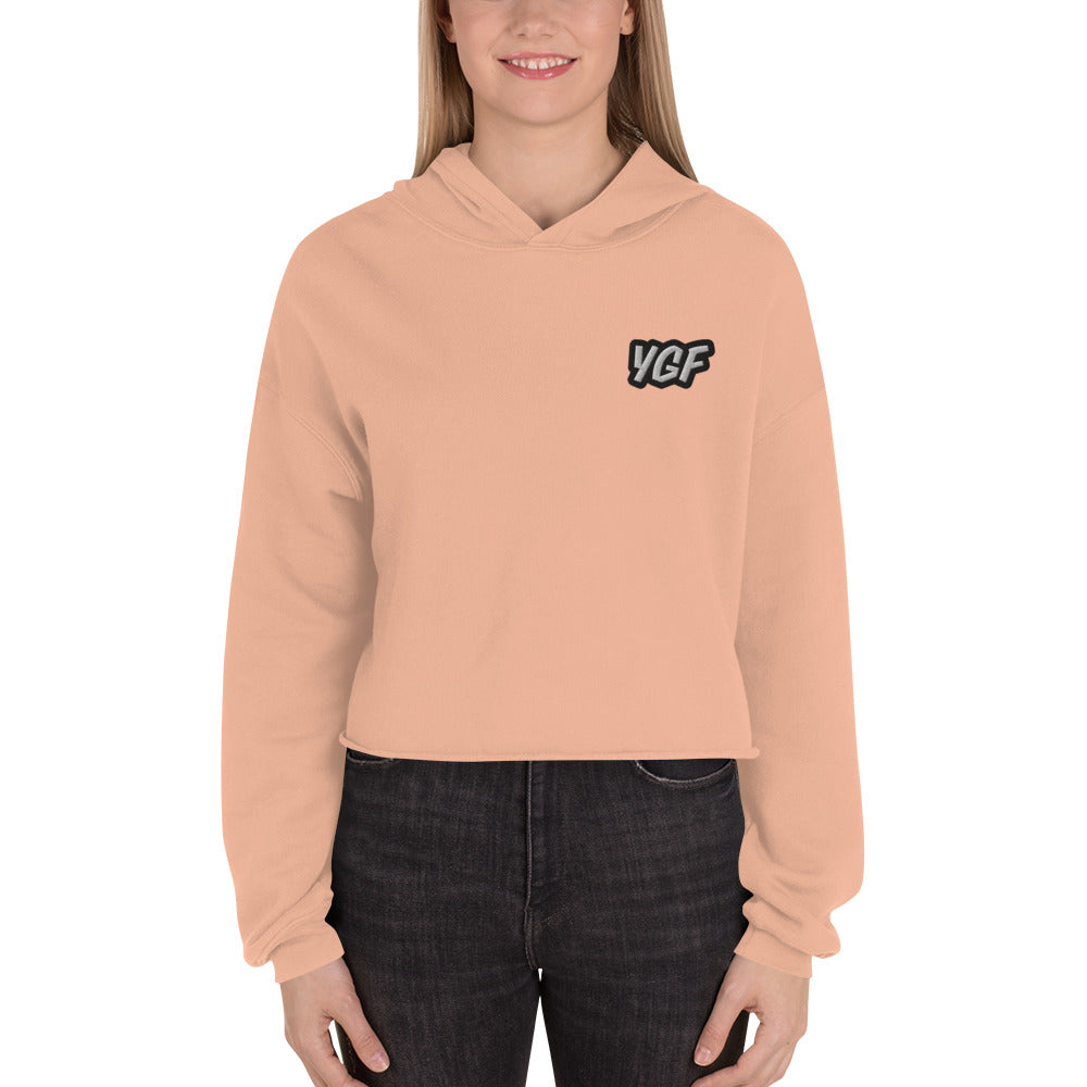 Women's YGF Embroidered Crop Hoodie