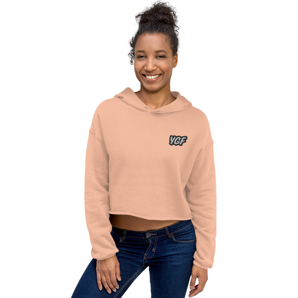 Women's YGF Embroidered Crop Hoodie