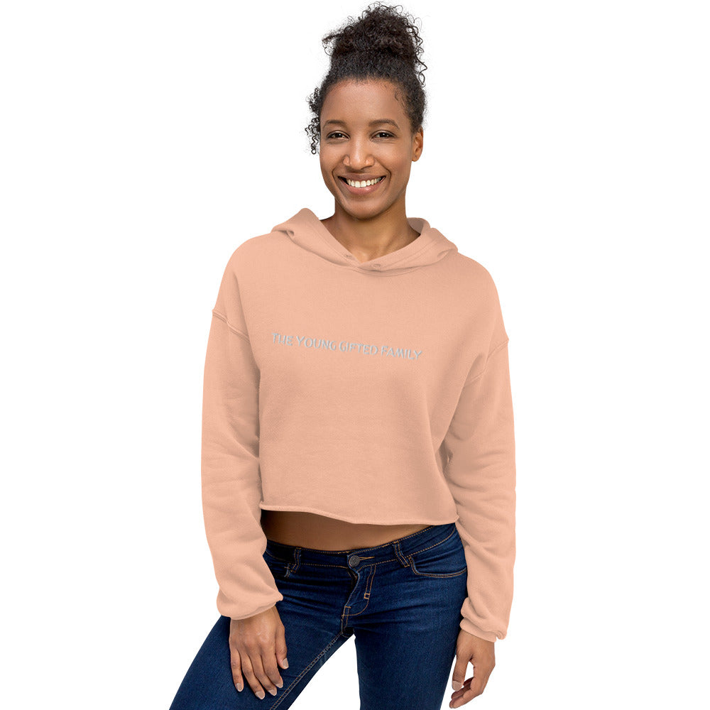 The Young Gifted Family Embroidered Women’s Crop Hoodie