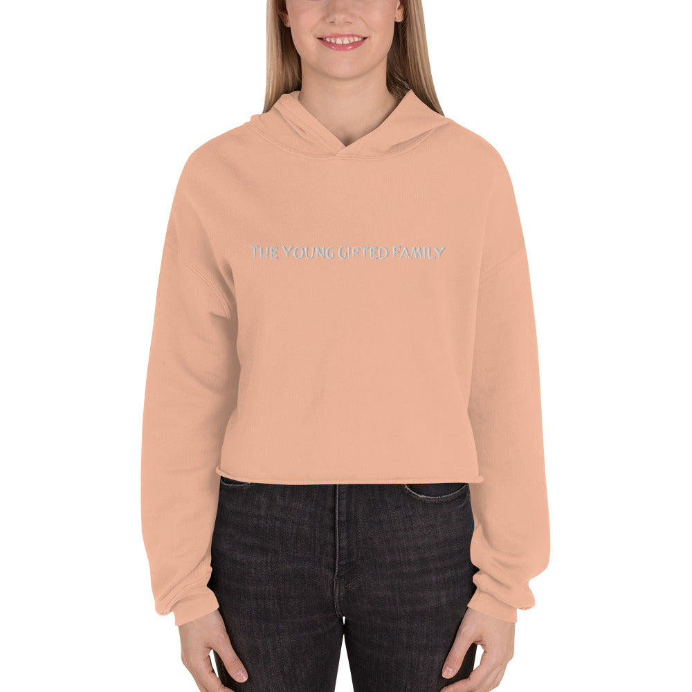 The Young Gifted Family Embroidered Women’s Crop Hoodie