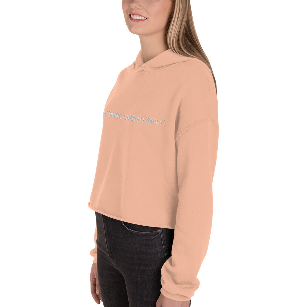 The Young Gifted Family Embroidered Women’s Crop Hoodie