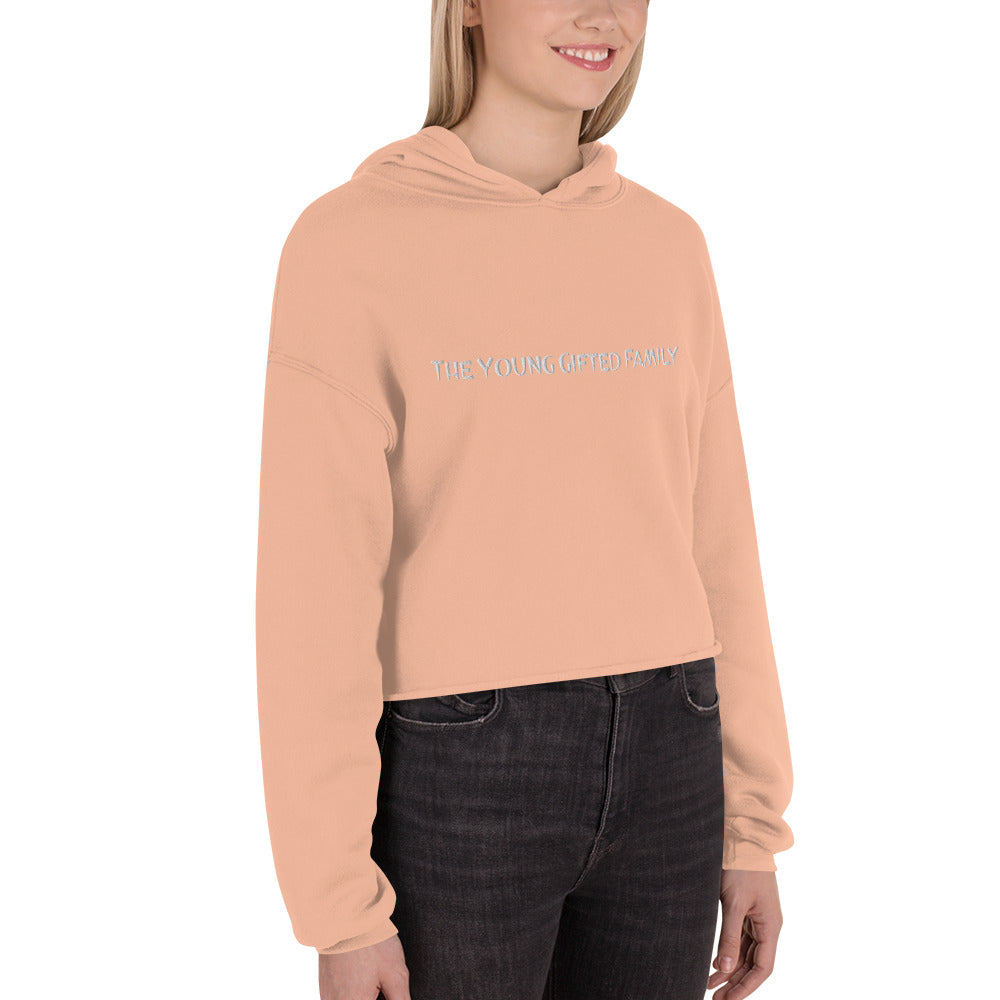 The Young Gifted Family Embroidered Women’s Crop Hoodie