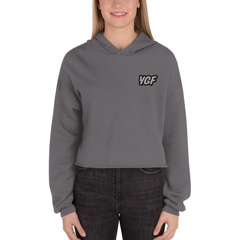 Women's YGF Embroidered Crop Hoodie