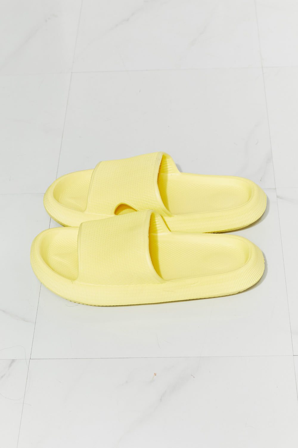 MMShoes Open Toe Slide in Yellow